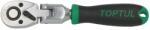 TOPTUL Cheie cu Clichet / Maner 1/4 Inch Profil: Patrat Numar Dinti: 72 Lungime: 142 Mm Tip: Cap Inclinabil Rotatie > 180° (CJHM0814)