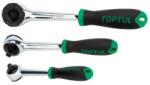 TOPTUL Cheie cu Clichet / Maner 1/4 Inch Profil: Patrat Lungime: 155 Mm Tip: Reversibil (CJBT0816)