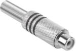 Lechpol Mufa RCA mama metal nichel negru (GNI0071A)