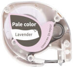 AIMO Etichete pastel AIMO Q5-MQV37 compatibile DYMO LetraTag, 12 mm, gri pe violet lavanda, pentru hobby si personalizare, compatibile AIMO P12 si imprimante DYMO LetraTag (Q5-MQV37)