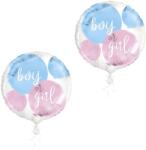 Unique Balón foliový, gender reveal, boy or girl, 45 cm, 2 ks (U76097-2)