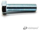 VISIMPEX Hatlapfejű metrikus csavar tövigmenetes M10x30mm horganyzott DIN933 8.8 (001-002-004-083)