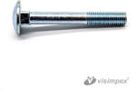 VISIMPEX Kapupánt csavar M6x65mm horganyzott DIN603 4.8 (001-002-059-023)