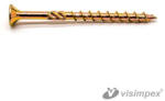 VISIMPEX WoodStar Prime süllyesztett fejű ácsszerkezeti csavar 5x70mm Torx sárga horganyzott (001-001-027-050)