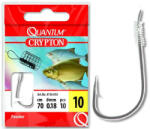 Quantum crypton feeder fekete nikkel 0, 16 mm 70 cm 12-es előkötött horog 10 db/csomag