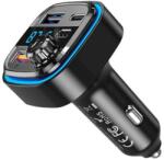 XO Modulator FM XO BCC08, BT, 5V 3.1A, 1xUSB-C, 2xUSB-A, PD QC3.0, Lumina Ambientala, Negru (Vtk-Acc-8310)