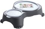 PET NOVA zárt dupla tál 1 l + 0, 28 l antracit (P-BOWL-1L+0,28L-ANTHRACITE)