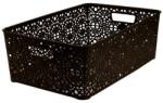 MEGAPLAST Mega Plast, MONAKO XL kosár, 14 × 39 × 27 cm, wenge (MAT26377)