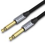 Vention Cotton Braided 6.5mm Male to Male Audio Cable 10M Gray Aluminum Alloy Type (BASHL)