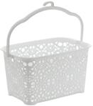 MEGAPLAST Mega Plast MONAKO csipesztartó kosár, 13×23, 5×15, 5 cm, fehér (MAT26432)