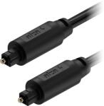 AlzaPower Optical Fiber Toslink Audio Cable 1m - fekete (APW-CBAOTO0110B)