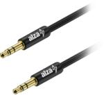 AlzaPower AluCore Audio 3, 5mm Jack (M) to 3, 5mm Jack (M), 2m, fekete (APW-CBA3JM02B)