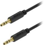 AlzaPower Core Audio 3.5mm Jack (M) to 3.5mm Jack (M), 1m - fekete (APW-CBA3JM11B)