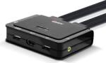 Lindy Comutator KVM Lindy, 2 porturi, HDMI 4K60, USB 2.0 si audio, Negru (42345)