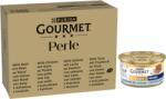Gourmet 96x85g Gourmet Perle Marha, csirke, lazac és tonhal nedves macskatáp+24x85g nedvestáp ingyen
