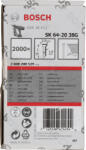 Bosch Stift cu cap inecat SK64 20G 38 mm zincat - Cod producator : 2608200529 - Cod EAN : 3165140621694 - 2608200529 (2608200529)