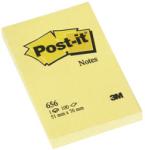 Post-it NOTES AUTOADEZIV POST-IT 51x76 mm, galben pastel galben Notes autoadeziv 51x76 mm (96002238)