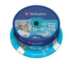 Verbatim CD-R 700MB 52x - Henger 25db AZO Nyomtatható