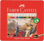 Faber-Castell Creioane colorate 24 culori/set FABER-CASTELL cutie metal, FC115824