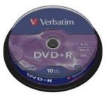 Verbatim DVD+R 4.7GB 16x - Suport Rotund 10buc. 43498