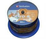 Verbatim DVD-R 4.7GB 16x - Henger 50db Nyomtatható Azo (DVDV-16B50PP)