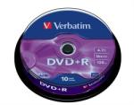 Verbatim DVD+R 4.7GB 16x - Henger 10db AZO (DVDV+16B10)