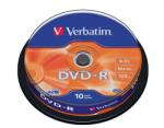 Verbatim DVD-R 4.7GB 16x - Henger 10db AZO (DVDV-16B10)