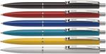 Schneider K15 golyóstoll készlet (50db) 0.5mm, nyomógombos, vegyes színű tolltestek - Kék (TSCK15V50)