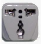  Щепсел преходник от uk и usa към eu стандарт - Шуко