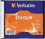 Verbatim DVD-R lemez 4, 7 GB 16x, vékony tok AZO (DVDV-16V1)