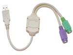  USB-PS/2 konverter (2 PS/2) aktív