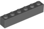 LEGO® 3009c85 - LEGO sötétszürke kocka 1 x 6 méretű