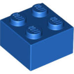 LEGO® 3003c7 - LEGO kék kocka 2 x 2 méretű
