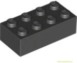 LEGO® 1x2x4 fekete elem | 300126