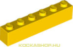 LEGO® 1x1x6 sárga elem | 300924