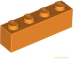 LEGO® 1x1x4 narancssárga elem | 4118827