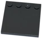 LEGO® 6179c85 - LEGO sötétszürke módosított csempe, 4 x 4 méretű, egy sor bütyökkel