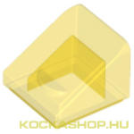 LEGO® 1x1x2/3 átlátszó sárga tetőelem | 4260942