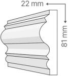 ANRO Kültéri díszléc BR-14 - natúr homlokzati díszítő profil (BR-14)