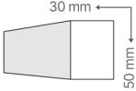 ANRO Sima léc 3 cm x 5 cm - natúr (Sima léc (3 cm x 5 cm))