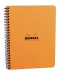  Clairefontaine Rhodia Classic narancs spirálfüzet, vonalas 80lap, 16x21cm (193468)