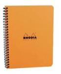  Clairefontaine Rhodia Classic narancs spirálfüzet, kockás 80lap, 16x21cm (193428)