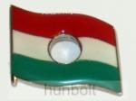  Óriás lyukas zászló (25x22 mm) ezüst színű