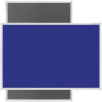 Magnetoplan Panou textil MAGNETOPLAN, 60x90 cm, gri/ albastru