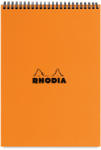  Clairefontaine Rhodia Classic narancs spirálblokk, 80lap, vonalas 14, 8x21cm (16501)