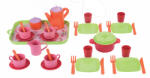 Ecoiffier Set de cani farfurii tacamuri Bubble cook 18 bucati (ECO976) Bucatarie copii