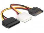 Delock SATA 15pin-Molex 4pin + SATA 15pin Converter 65235
