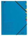 LEITZ Gumis mappa, karton, A4, regiszteres, 7 részes, LEITZ, kék (E39070035) - tutitinta