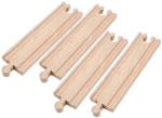 Woodyland Fa egyenes sín elemek 4 db (90576)