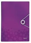 Leitz Wow Harmonika mappa 6 rekeszes A4 PP lila (45890062)